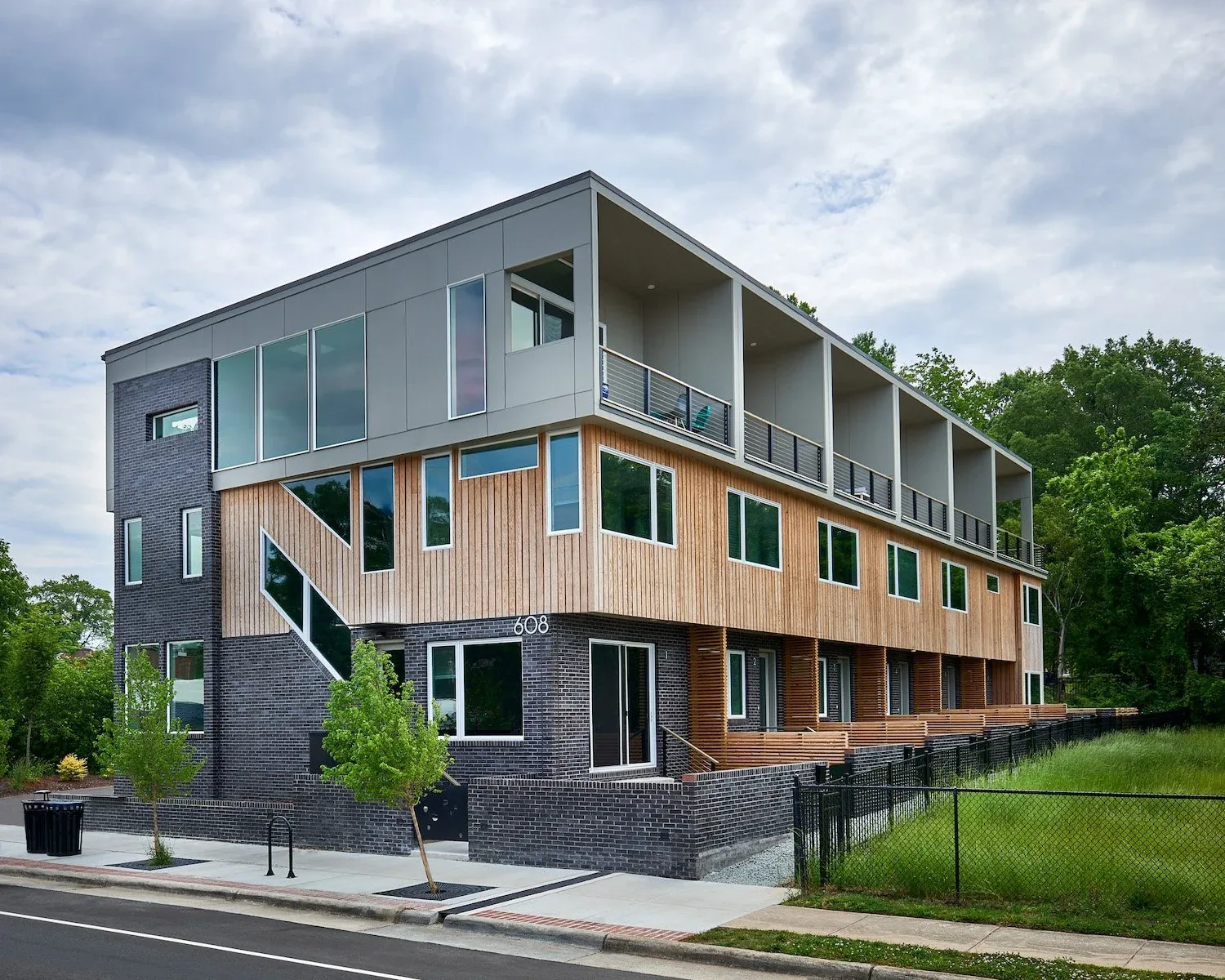 Completed townhouse project exterior